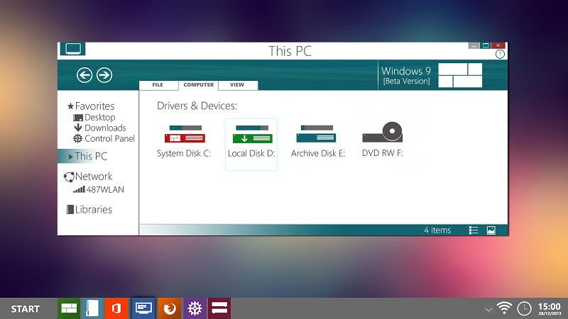 Windows 9, posible escritorio conceptual